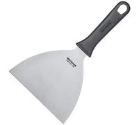 Westmark Spatule/Grattoir Professionnelle, Coudée, Rigide, Fermé, Dimensions de la Lame : 15 x 13 cm, Longueur : 26 cm, Acier Inoxydable/Plastique, Master Line, Noir/Argent, 13312270