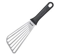 Westmark Spatule/Grattoir Professionnelle, Droit, Flexible, Rainuré, Dimensions de la Lame : 8,5 x 16,5 cm, Longueur : 29,5 cm, Acier Inoxydable/Plastique, Master Line, Noir/Argent, 13352270