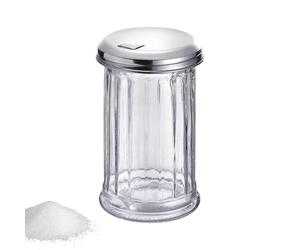 Westmark Sucrier Doseur, Capacité : 300 ml, Verre/Acier Inoxydable, New York, Argent/Transparent, 65202260