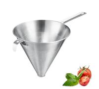 Westmark Tamis pointu Chinois Pro - passoire fine avec perforations sur tout le pourtour - passoire en acier inoxydable - parfait pour les bouillons, crèmes et sauces - argent, Ø 20 cm