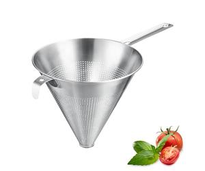 Westmark Tamis pointu Chinois Pro - passoire fine avec perforations sur tout le pourtour - passoire en acier inoxydable - parfait pour les bouillons, crèmes et sauces - argent, Ø 20 cm