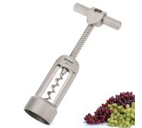 Westmark Tire-bouchon à Cloche avec Extracteur, Monopol Edition, Acier/Fonte de Zinc, Barolo, Effet Mat, 62603380, Argenté