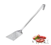 Westmark Turner Pro - spatule en acier inoxydable avec trous et crochet de suspension - parfaite pour les poêles, les barbecues et les cuisines professionnelles - pelle à poêle - argent, 45 cm