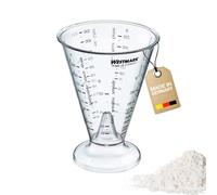 Westmark Verre Mesureur avec Cône de Mesure de précision, Graduations multilingues et diverses Unités de mesure, en forme d'entonnoir, capacité : 0,5 litre, plastique, Gerda, transparent, 30762270