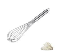 Westmark Whisk Pro - Fouet robuste en acier inoxydable pour œufs, pâte et sauces - Fouet pratique pour fouetter, remuer et mélanger - Argent, 38 cm
