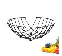 Westmark Wire Basket Moderno - Corbeille à Fruits et Corbeille à Pain élégante au Design Intemporel - Corbeille en Métal pour Fruits, Légumes, Pain et Petits Pains - Noir, 28 cm