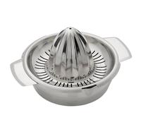Westmark Zitronen-/Zitruspresse mit Behälter, Durchmesser: 13,8 cm, Fassungsvermögen: 350 ml, Rostfreier Edelstahl, Silber, 30942260