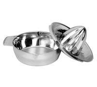 Westmark Zitronen-/Zitruspresse mit Behälter, Durchmesser: 13,8 cm, Fassungsvermögen: 350 ml, Rostfreier Edelstahl, Silber, 30942260