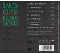 Weston, Randy - Portraits Of Thelonious Monk