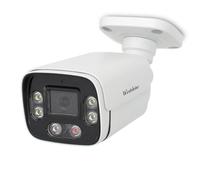 WESTSHINE Caméra IP PoE 5 MP, détection humaine et véhicule, vision nocturne en couleur, boîtier en métal grand angle IP67, audio intégré, fente pour carte SD (carte SD non incluse)
