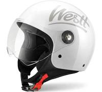 Westt Casque Jet Moto Homme Femme Homologué ECE 22.06 Ultra-Léger avec Visière - Casque Scooter Homme, Casque Moto Homologué (Taille S, M, L, XL)