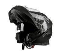 Westt Casque Moto Casque modulable Homologué ECE 22.06 Casque de Moto intégral avec visière Solaire pour Femme Homme, Noir S (55-56cm)