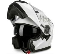 Westt Casque Moto Modulable Homme et Femme avec Double Visière Solaire - Homologué ECE 22.06 - Casque Intégral Léger en ABS/EPS - Préparé pour Bluetooth - Doublure Amovible et Lavable