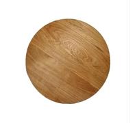 WestTree Plateau de table rond en chêne massif huilé, 4 cm d'épaisseur, plateau en bois rond (diamètre 50 cm)