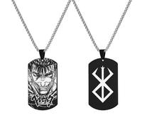westtrend Anime Berserk Guts Collier Cosplay Griffith Egg Of King The Golden Age Arc Pendentif Swordsman Guts Peripheral Ornament Fashion Jewelry