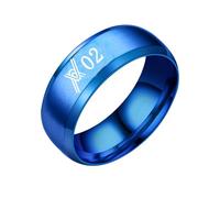 westtrend Anime Darling in the FranXX Zero Two Bagues Cosplay Prop Laser Engraving Comic Darling in the FranXX Rings Trendy Decoration