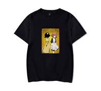 westtrend Anime Shadows House T-Shirt personnalité Bandes dessinées Harajuku Pull à Manches Courtes Hauts de Mode Emilico Sweat pour Hommes Femmes