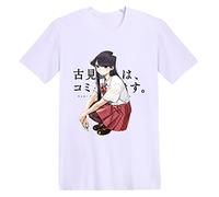 westtrend Japonais Anime Komi Can't Communicate T-Shirt Komi Shoko T-Shirt Hauts Tadano Hitohito col Rond Manches Courtes S-4XL