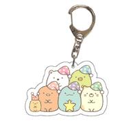 westtrend Sumikkogurashi Acrylic Pendant Keychain Otaku Jewelry Kawaii Key Rings Jewelry for Men Women Gifts Sumikko Gurashi Decoration Cute Accessories
