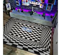 westtrend Tapis 3D à Illusion d'optique Piège à Vortex Tapis antidérapant 3D Vortex pour Salle de Jeux, Salon, Chambre à Coucher, décoration intérieure