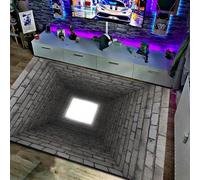 westtrend Tapis 3D à Illusion d'optique Piège à Vortex Tapis antidérapant 3D Vortex pour Salle de Jeux, Salon, Chambre à Coucher, décoration intérieure