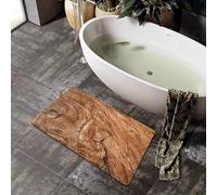 westtrend Tapis de Bain en Bois Super absorbants Tapis de Sol à séchage Rapide Douche en diatomite pour Salle de Bain Facile à Nettoyer (80 * 120 cm)