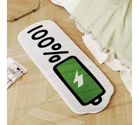 westtrend Tapis de Bain Humoristiques avec Motif de Batterie Faible Tapis de Bain antidérapant Décoration pour Cuisine Baignoire Douche paillasson Chambre Salle de Bain