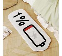 westtrend Tapis de Bain Humoristiques avec Motif de Batterie Faible Tapis de Bain antidérapant Décoration pour Cuisine Baignoire Douche paillasson Chambre Salle de Bain