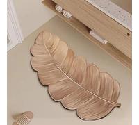 westtrend Tapis de Bain INS Style Leaf en diatomite, Tapis de Douche Ultra Absorbant pour Salle Bain et Cuisine séchage Rapide antidérapant