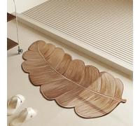 westtrend Tapis de Bain INS Style Leaf en diatomite, Tapis de Douche Ultra Absorbant pour Salle Bain et Cuisine séchage Rapide antidérapant