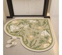 westtrend Tapis en Forme de cœur Paillasson Absorbant antidérapant résistant à l'huile et réutilisable Tapis Mignon pour la Cuisine la Salle de Bain buanderie et Chambre des Filles