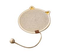 westtrend Tapis pour Animaux avec Corde en Coton tissée et Balle pour Chat - Griffoir intégré et Tapis Amusant Chat