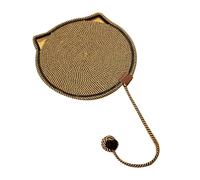 westtrend Tapis pour Animaux avec Corde en Coton tissée et Balle pour Chat - Griffoir intégré et Tapis Amusant Chat