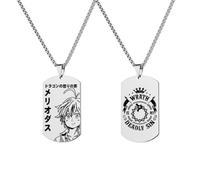 westtrend The Seven Deadly Sins Collection Collier pendentif Otaku Jewelry Meliodas Tattoo Ban King Hawk Gowther Diane Escanor Collier Jewelry for Men Gifts Halloween Colar Anime Accessories