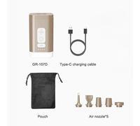 Westtune Petite Pompe À Air Électrique Pompe De Gonflage/Déflateur Portable Avec Lampe Anti-Moustique Pour Matelas Pneumatique De Camping En Plein Air.Khaki.