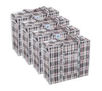 Westward Ho! Lot de 4 petits sacs de courses réutilisables robustes - 40,6 x 35,6 x 15,2 cm - Résistants à l'eau, poignées renforcées, durables et écologiques - Noir