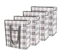 Westward Ho! Lot de 4 sacs à provisions réutilisables résistants avec poignées cousues et design imperméable à l'eau