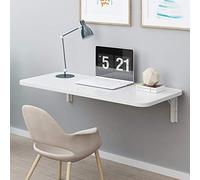 WESTWILD Bureau d'ordinateur Mural Pliable en Bois avec Accessoires, idéal pour la Maison, Le Bureau, la buanderie, Le Bar, la Cuisine, la Salle à Manger ou l'établi (70 x 50 cm)