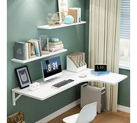 WESTWILD Bureau Flottant Mural, Stable, Durable, Pliable, Facile à Installer, Charge maximale de 50 kg, 5 Couleurs (Blanc 100 x 70 x 50 cm)