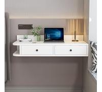 WESTWILD Coiffeuse Simple, Coiffeuse Flottante avec tiroirs, Meuble de Rangement pour Maquillage, Meuble Mural adapté à Une Table de Chevet, Un Bureau ou Un Bureau (Blanc, 80 cm)