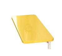 WESTWILD Table à Manger Pliante Murale Multifonction avec Plan de Travail Flottant, Bureau d'ordinateur, établi, 4 Couleurs, pour buanderie/Bar, Petite Taille familiale (Jaune 100 x 40 cm)