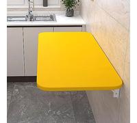 WESTWILD Table Murale à abattant Pliable et Suspendue, Bureau d'ordinateur 50 x 30 cm, Noir