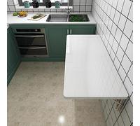 WESTWILD Table Pliante Murale pour Cuisine, buanderie, Bureau, Maison, Travail, Bureau à abattant Flottant Rabattable 60x40 80x40 120x50 cm
