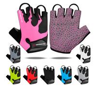 WESTWOOD FOX Gants de Cyclisme Demi-Doigt Unisexe avec poignées rembourrées, Paume pour VTT, été, équitation, Gants de vélo antidérapants Courts pour Hommes et Femmes, pour vélo de Montagne