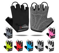 WESTWOOD FOX Gants de Cyclisme Demi-Doigt Unisexe avec poignées rembourrées, Paume pour VTT, été, équitation, Gants de vélo pour Hommes et Femmes, antidérapants, Courts, pour vélo de Montagne