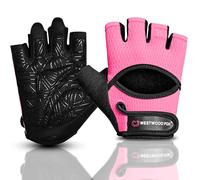 WESTWOOD FOX Gants de gym pour homme et femme - Gants d'haltérophilie, de fitness, de cyclisme et d'entraînement avec rembourrage épais, protection complète de la paume, poignée antidérapante, maille