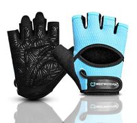 WESTWOOD FOX Gants de gym pour homme et femme - Gants d'haltérophilie, de fitness, de cyclisme et d'entraînement avec rembourrage épais, protection complète de la paume, poignée antidérapante, maille