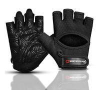 WESTWOOD FOX Gants de gym pour homme et femme - Gants ventilés pour l'haltérophilie, le fitness, le cyclisme et l'entraînement avec rembourrage épais, protection complète de la paume, adhérence