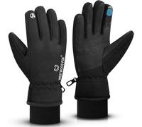 Westwood Fox Gants d'hiver imperméables pour Hommes et Femmes, Coupe-Vent, Gants de Ski Chauds, écran Tactile, Gants antidérapants pour Le Cyclisme, Le Snowboard, la randonnée,