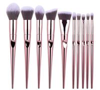 Wet And Wild Series Ensemble De Pinceaux De Maquillage Conique Fingerprint Handle Brush Eye Makeup, Rose